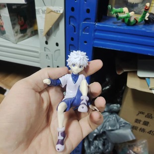 全职猎人 酷拉皮卡 伊路米奇犽 小杰压泡面坐姿 动漫手办模型