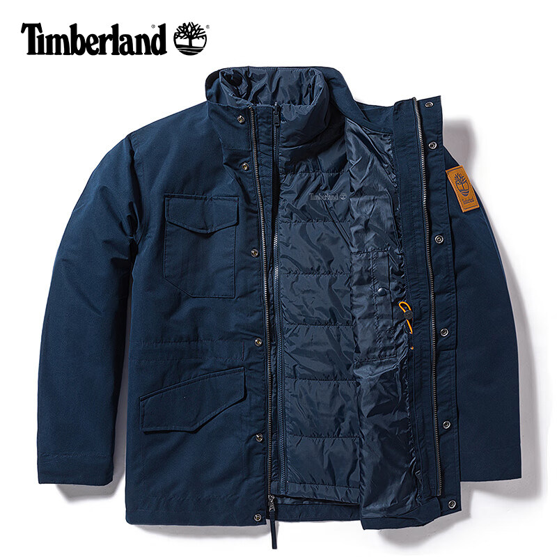 Timberland添柏岚男士户外防水防风内胆棉服三合一冲锋衣A2H9M