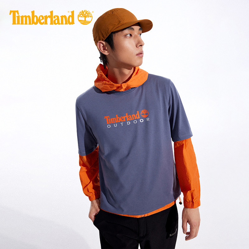 Timberland添柏岚男士户外轻薄吸湿透气圆领休闲速干短袖T恤A41Z5