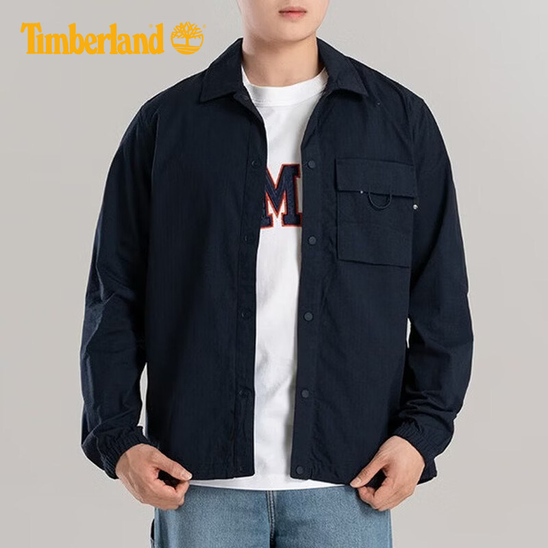Timberland添柏岚男士户外吸湿速干休闲工装外套长袖衬衫A5M46