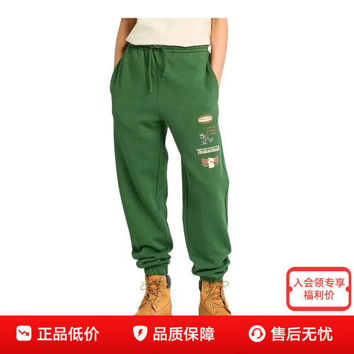 Timberland添柏岚男裤户外保暖绒里休闲女裤小脚弹力卫裤A6WPA