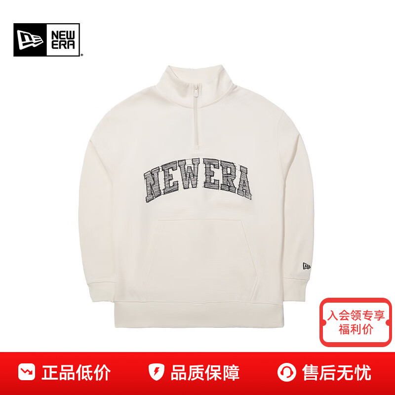 New Era纽亦华男女款休闲宽松刺绣长袖潮套头针织卫衣13789102