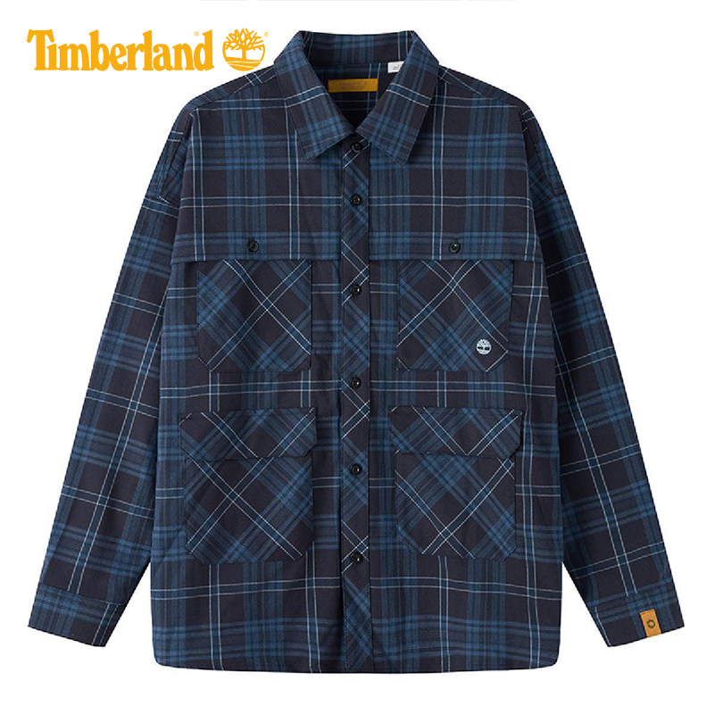 Timberland添柏岚男士户外通勤休闲日式宽松长袖衬衫外套A6FZ7