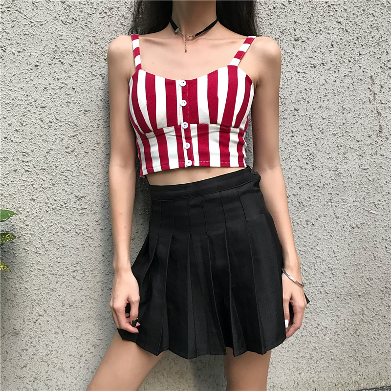 吊带小背心女夏季内搭韩版学生百搭露肚脐露肩短款抹胸打底衫上衣
