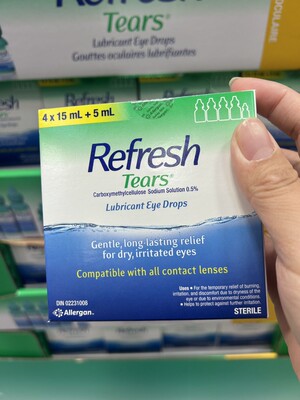 加拿大直邮Refresh Tears人造眼泪滴眼液眼泪水隐形可用电脑族15m