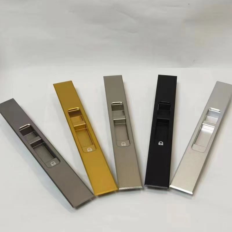 炜煜 断桥铝门窗推拉窗锁自动一字锁铝合金推拉门锁阳台纱窗钩锁