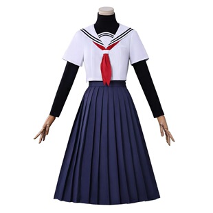 比名子cos对我垂涎欲滴的非人少女校服JK长裙cosplay服