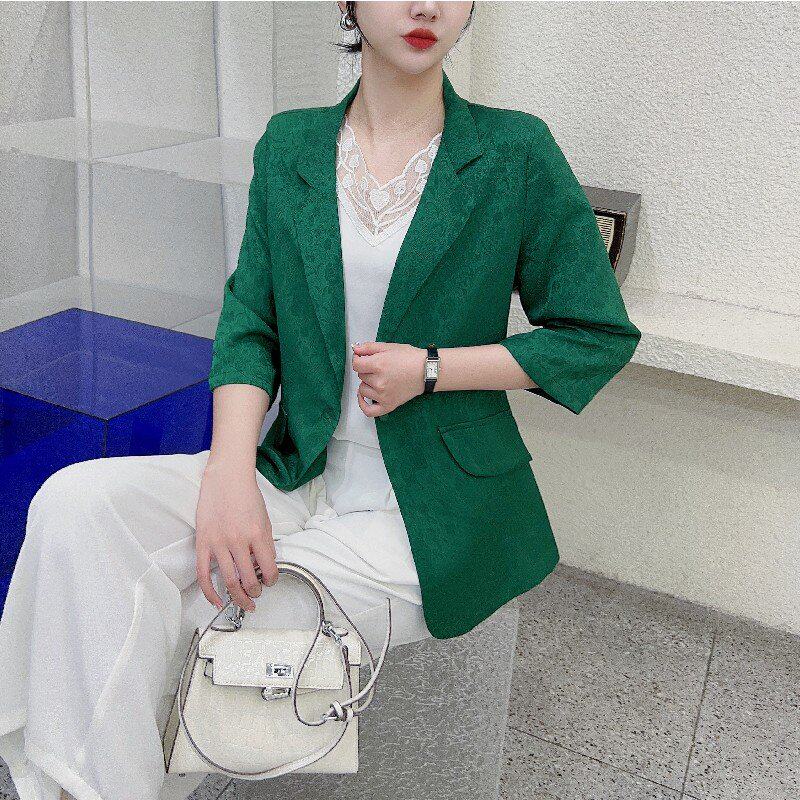 小香风职业西装外套女春夏2026新款时尚名媛气质西服亮片蕾丝上衣