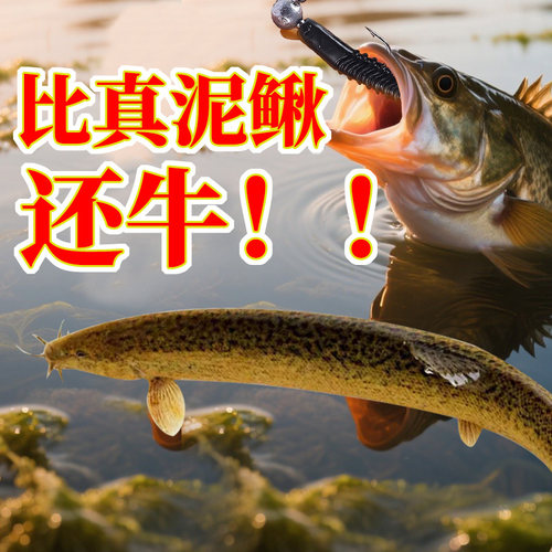 新款长舌仿生泥鳅软饵路亚假饵黑坑铅头钩钓翘嘴鳜鱼鲈鱼黑鱼鲶鱼