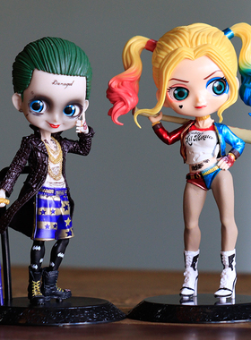 Q posket小丑女男版自杀小队哈莉哈利奎恩Harley Quinn蝙蝠侠手办