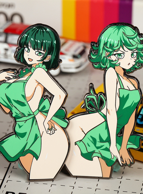 2BRO 战栗龙卷胸针 地狱吹雪徽章 一拳超人动漫周边冰箱贴ins饰品