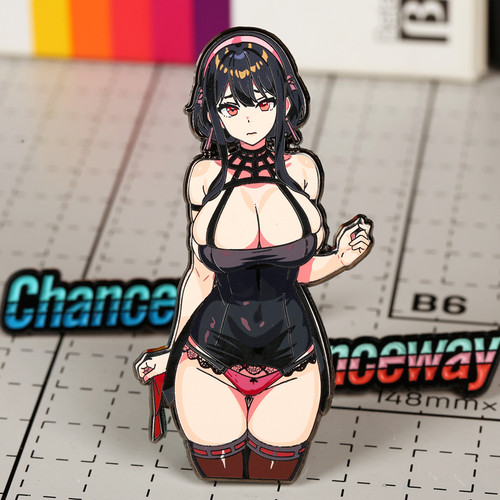 chanceway可爱动漫金属胸针徽章