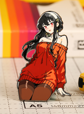 2BRO原创 月下约尔福杰金属胸针 间谍过家家周边珐琅徽章夜光别针