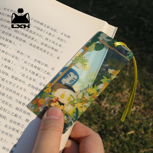 罗小黑战记秋冬节气书签二十四节气花与诗系列PVC书签谷子透卡