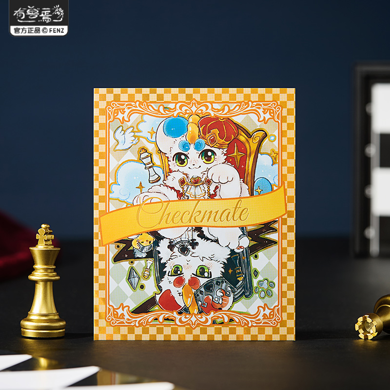 正版有兽焉黑白对弈拍立得盲盒