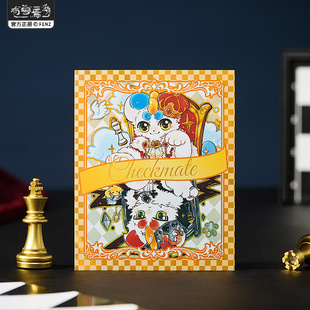 正版有兽焉黑白对弈拍立得盲盒皮皮吐宝鼠UV烫黑烫银收藏卡纸片谷