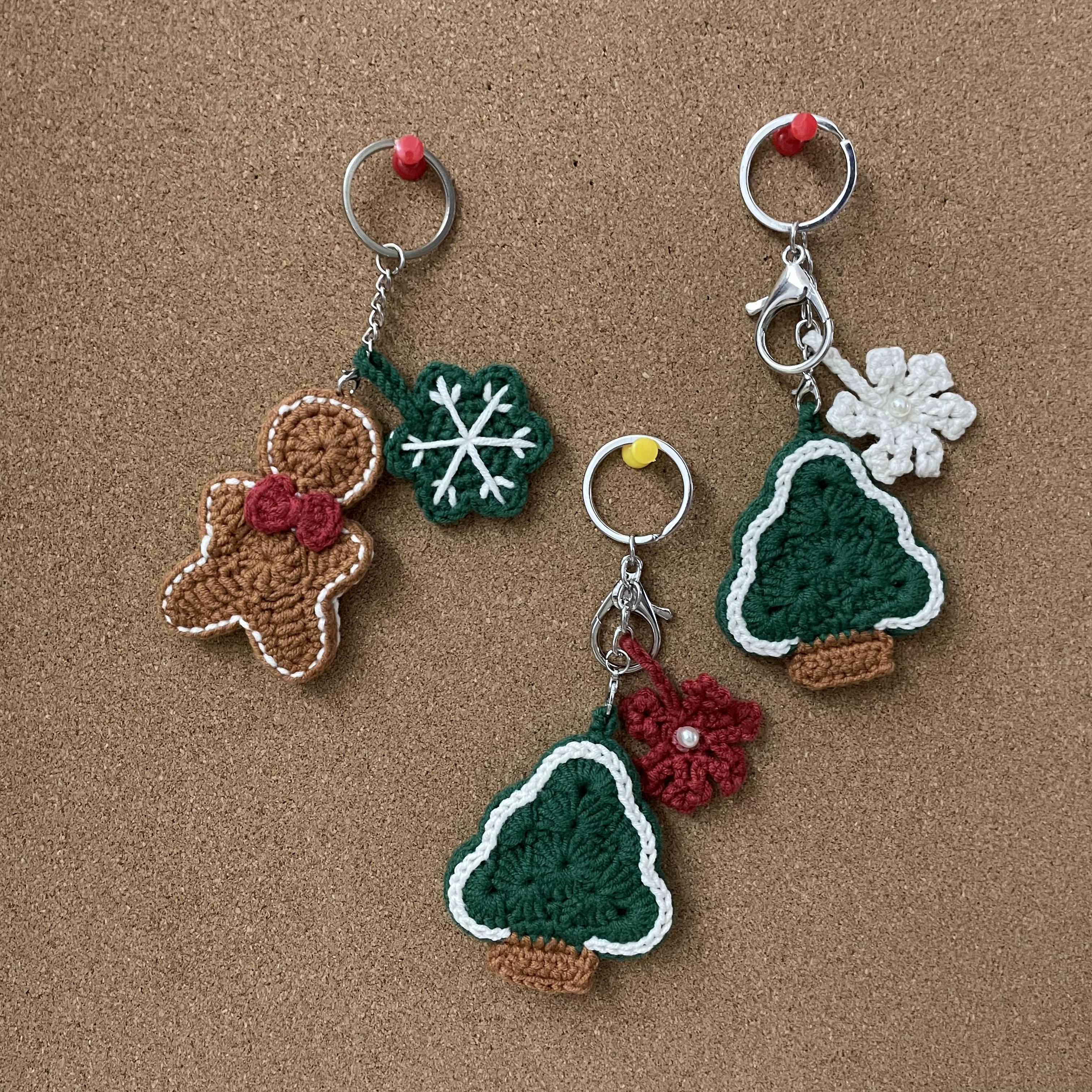 节日棉线手工编织钥匙扣