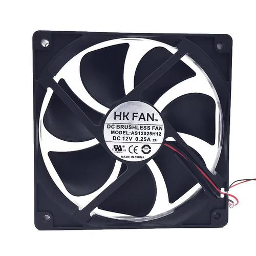 HKFAN航嘉 12025 AS12025H12 DC12V 0.25A机箱电源静音风扇12CM