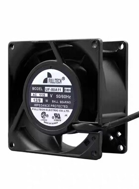 福佑UF-80A11BTH/BWH轴流8038FULLTECH交流风机115V电箱散热风扇