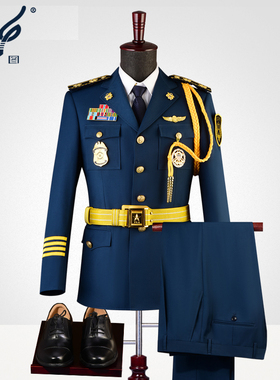 油绿色新式保安工作服男士套装制服形象岗礼宾春秋冬季制服套装