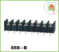 JFF65S-11.0MM连接器黑色接线端子座栅栏式连接器KF65S靠边出脚