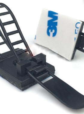 进口3M胶吸盘 【華社】可调式配线式固定座黑色 CL-2B/100个