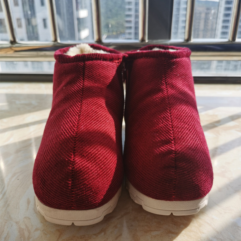 冬季中老年手工棉鞋女士保暖鞋加绒加厚北京布棉鞋老人防滑暖脚鞋,女鞋,高帮鞋,淘宝优惠券,粉丝福利购,淘宝优惠卷