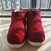 中老年手工棉鞋 女士保暖鞋 加绒加厚北京布棉鞋 冬季 老人防滑暖脚鞋