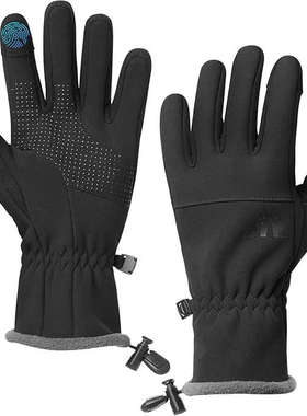 女士冬季触屏手套防风防寒保暖加绒手套户外活动骑行