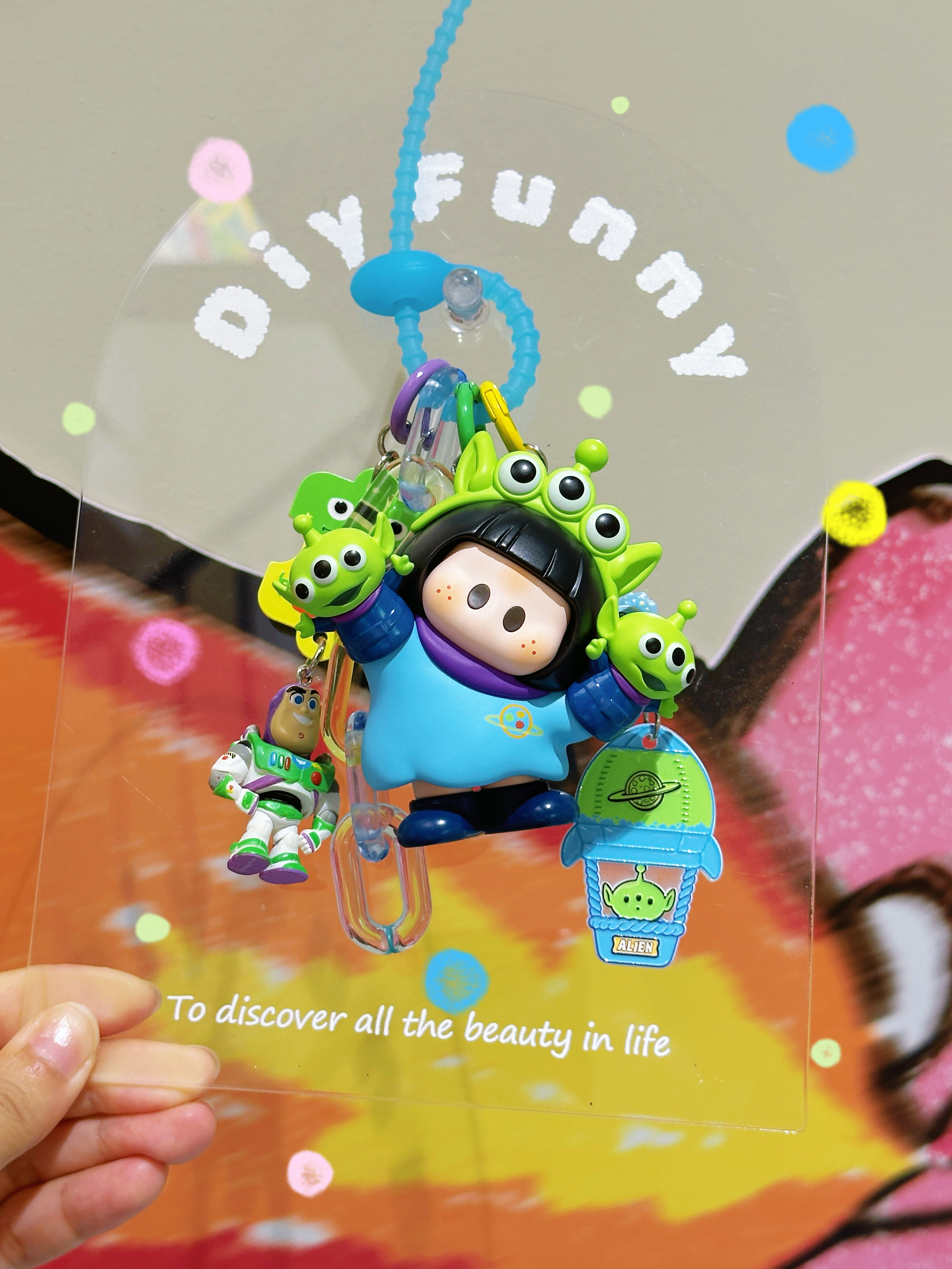 YOYO酱玩具总动员三眼仔巴斯光年可爱童趣包包挂件钥匙扣创意礼物
