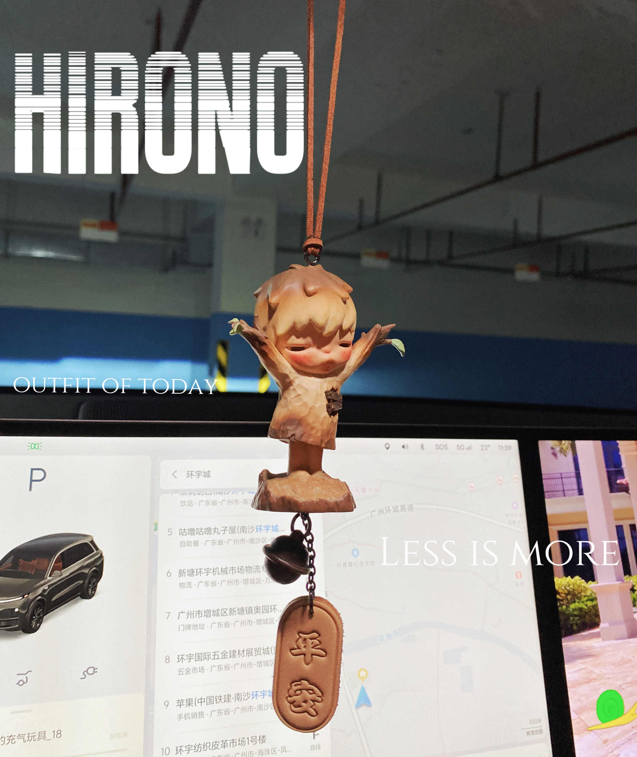 泡泡HIRONO重塑小野车挂汽车内挂件平安后视镜祈福车载车包邮