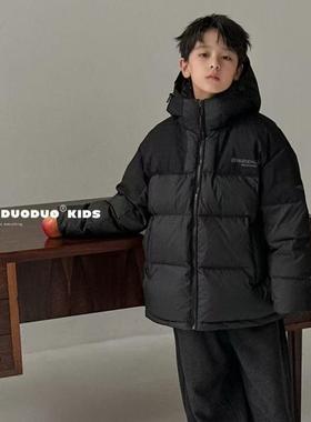 牛哆哆童装2024新款冬季男女童加厚拼接羽绒服洋气保暖外套54629