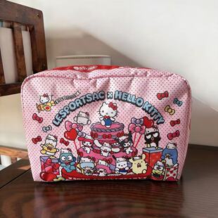 HelloKitty50周年限定大容量收纳包化妆包洗漱包可爱卡通便携少女