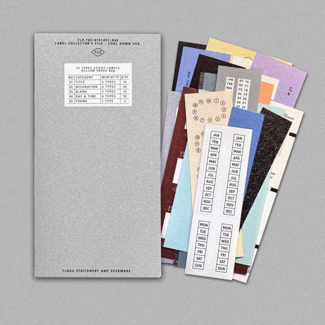 韩国系flagg标签贴纸包咕卡手帐日记ins风拼贴素材装饰数字贴