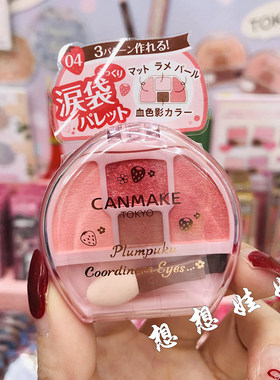 现货日本CANMAKE井田四色眼影盘修饰眼部轮廓泪袋高光卧蚕盘04号