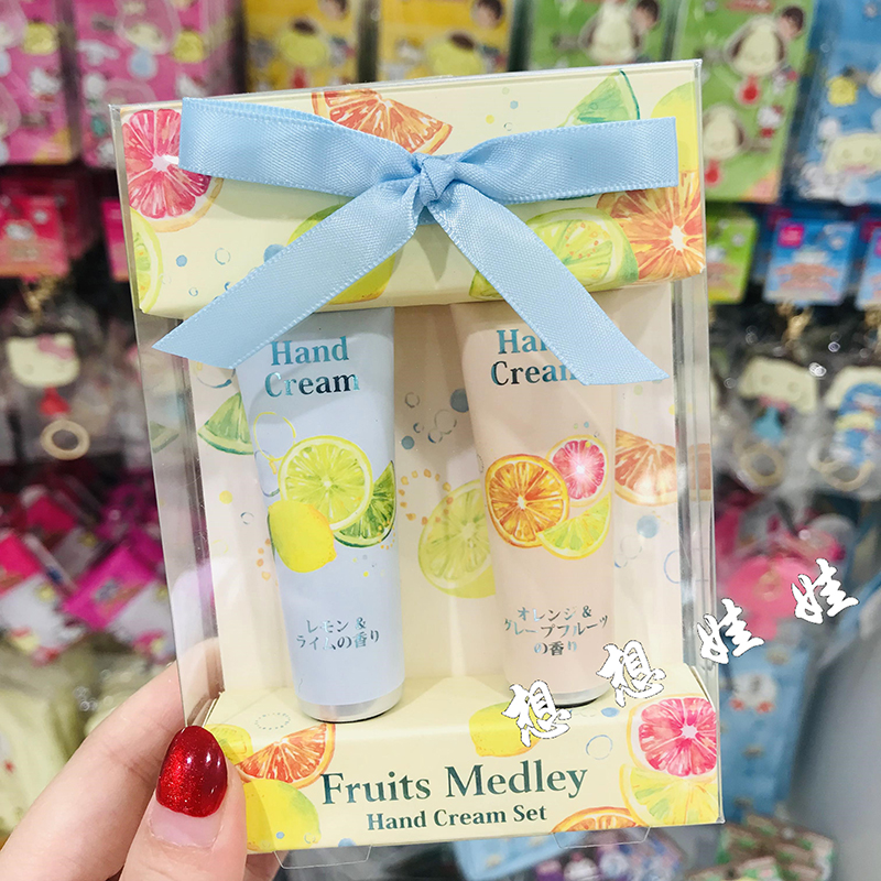 现货日本charley柠檬甜橙西柚香保湿滋润补水护手霜限定礼盒套装