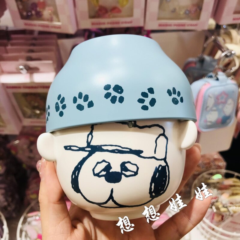 日本Snoopy史努比奥拉夫日式卡通树脂汤碗陶瓷饭碗小碗汁碗套装