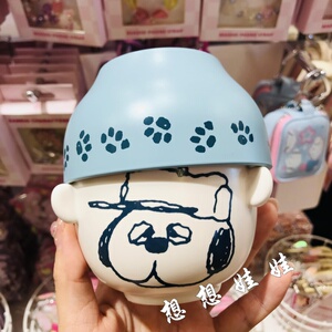 日本Snoopy史努比奥拉夫日式卡通树脂汤碗陶瓷饭碗小碗汁碗套装