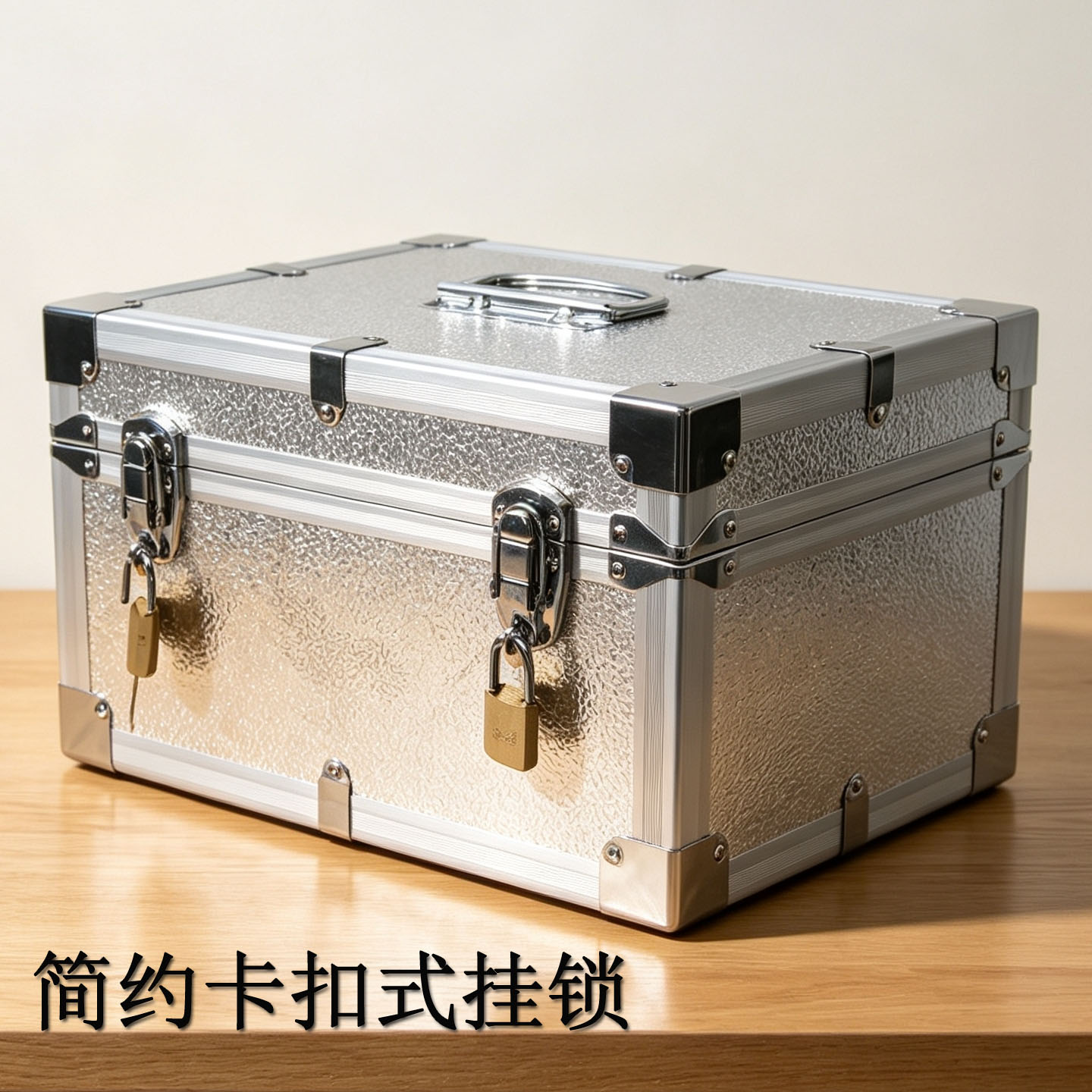 卡扣式铝合金收纳箱可锁结实美观