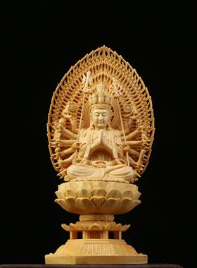 桧木八大守护神摆件佛像生肖本命