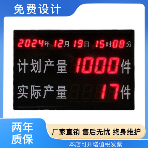 LED值班牌电子看板安全运行天数
