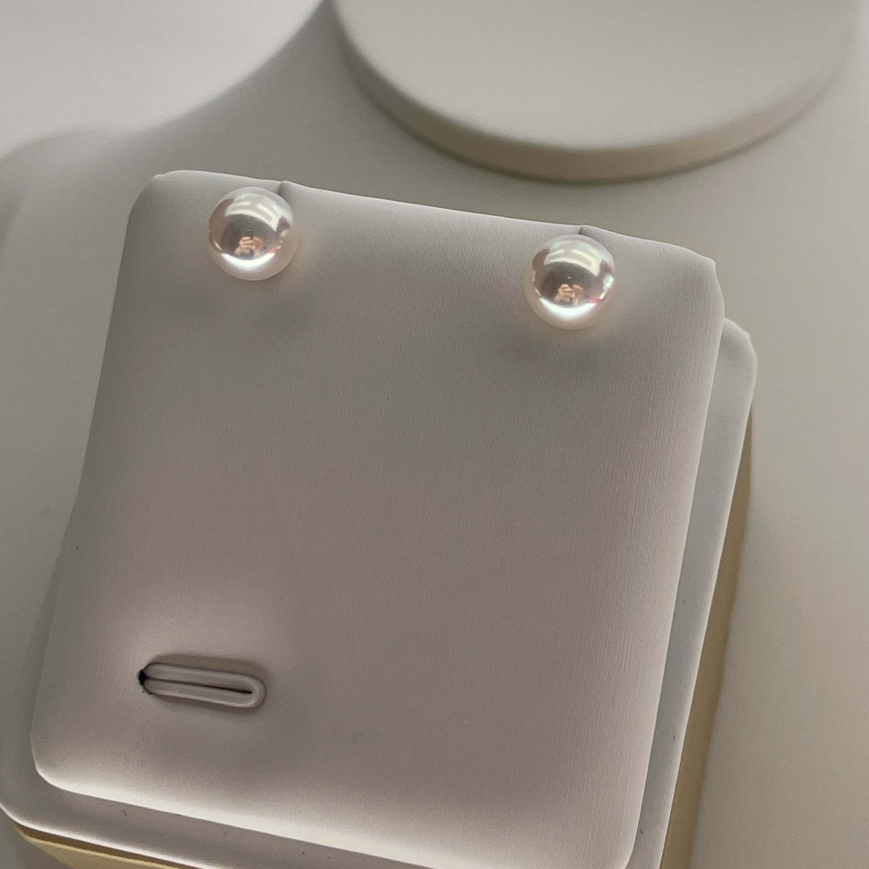 高级感极光无调海水珍珠轻奢超闪akoya18k金耳钉送女友送妈妈