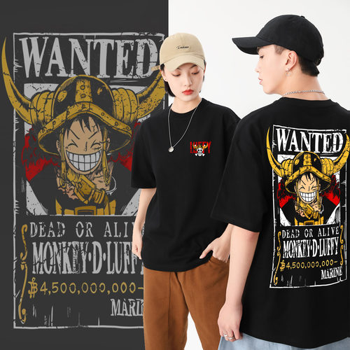 海贼王周边短袖艾尔巴夫路飞T恤