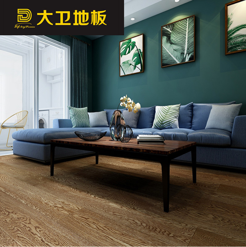 大卫地板 f4星实木复合地板  15mm f17g13-f1-12 栎木 万象森林