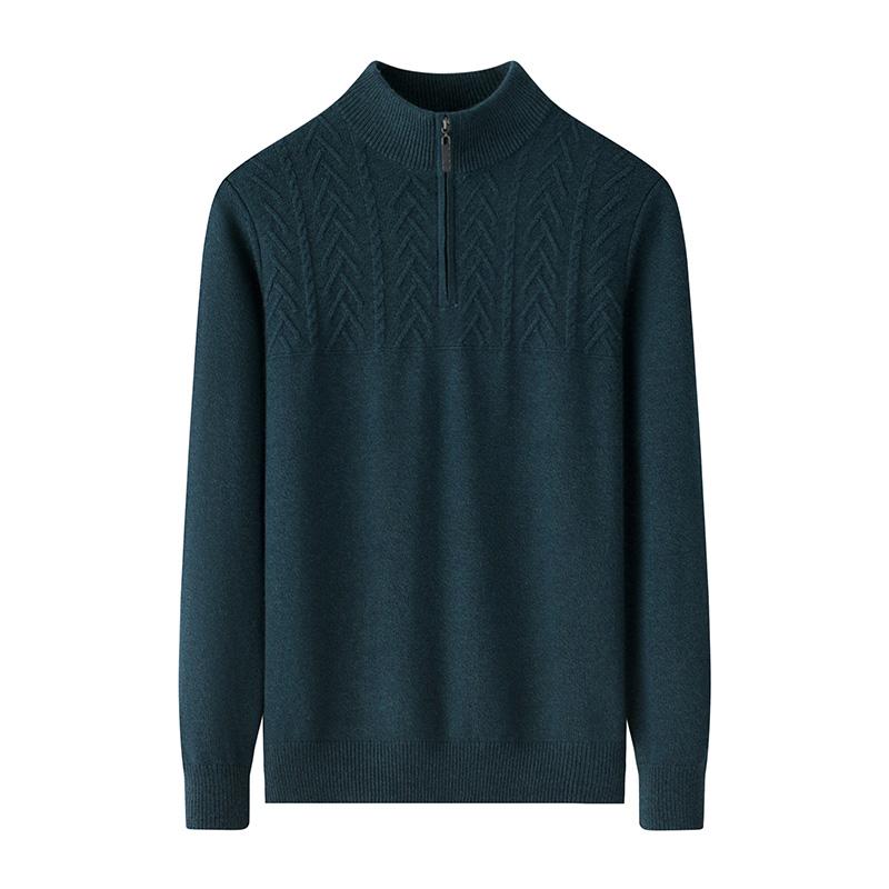 2024新款男士羊绒衫半高领保暖