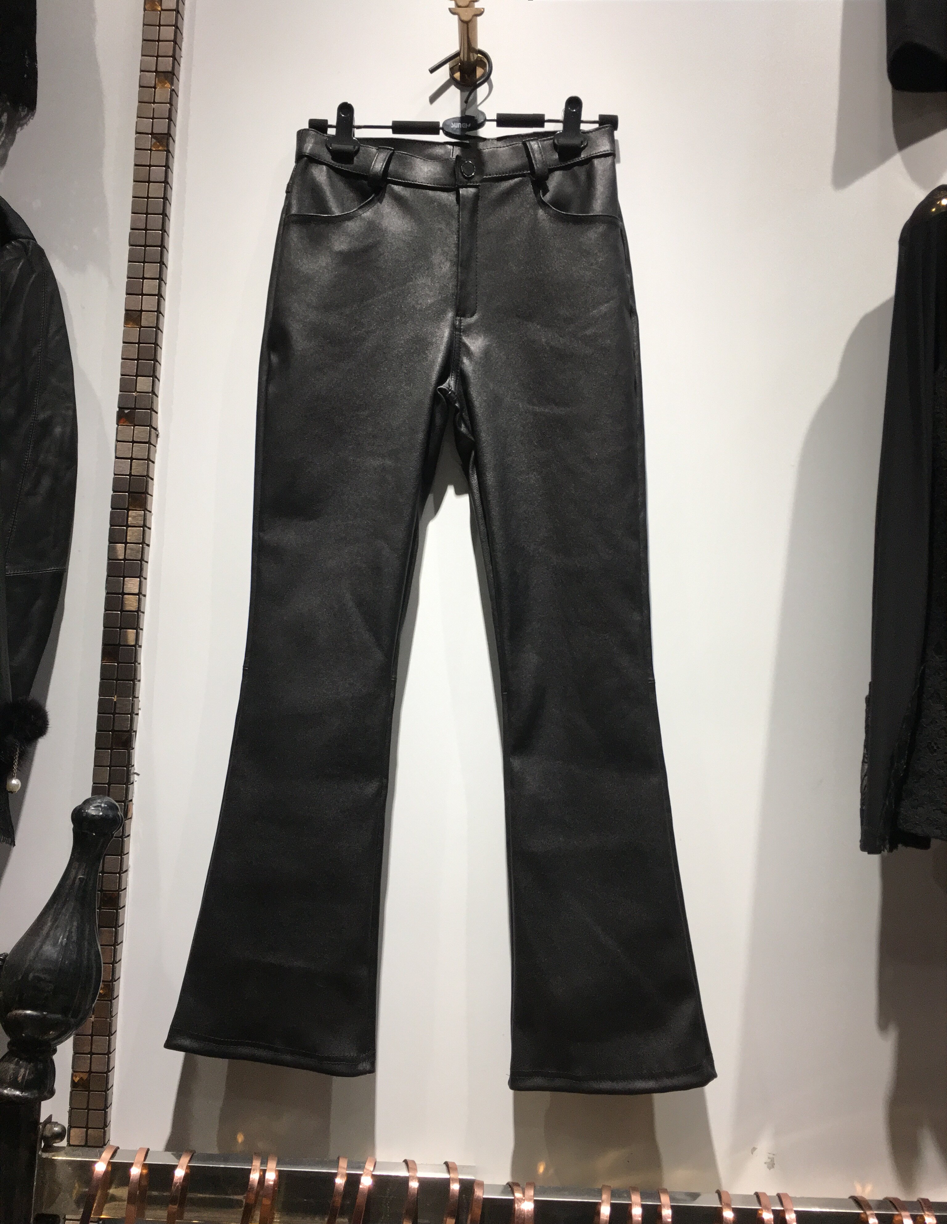 pu皮量身定制diy简约皮衣皮裤皮裙马甲个性复古男女服装来图制作