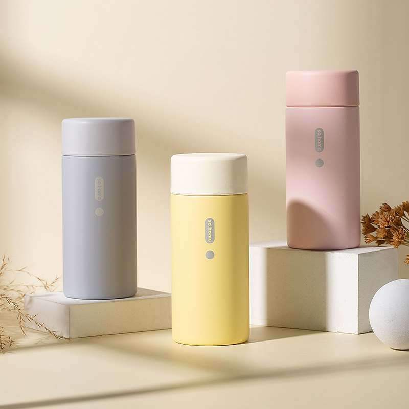 sohome莫兰迪珐琅咖啡果汁保温杯