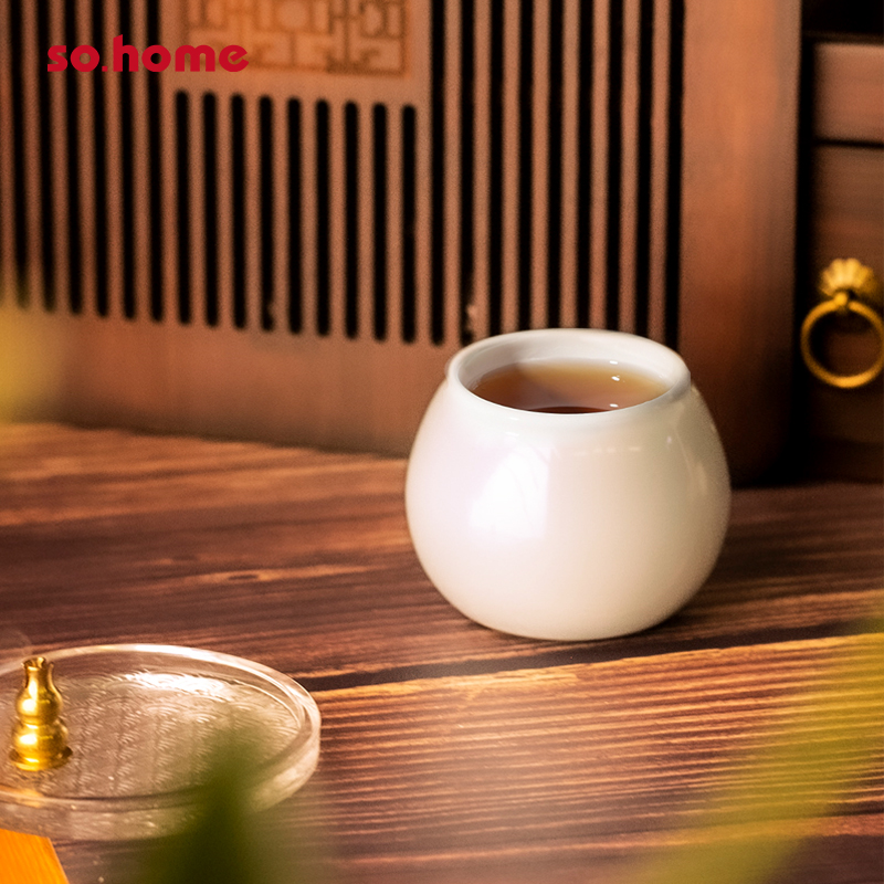 so.home双层隔热茶杯办公室创意泡茶杯高档个人专用喝茶功夫