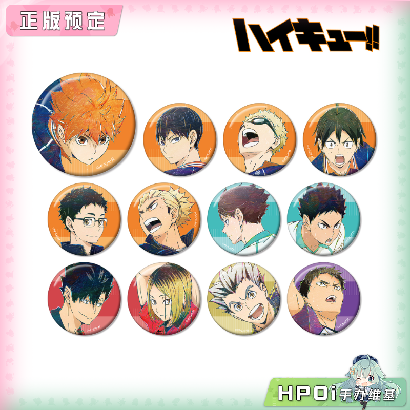 【Hpoi定金】AMNIBUS 排球少年 AniArt 撞色 吧唧徽章 vol7 周边