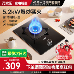 万家乐AY1煤气灶单灶天燃气灶嵌入式台式炉具液化气家用